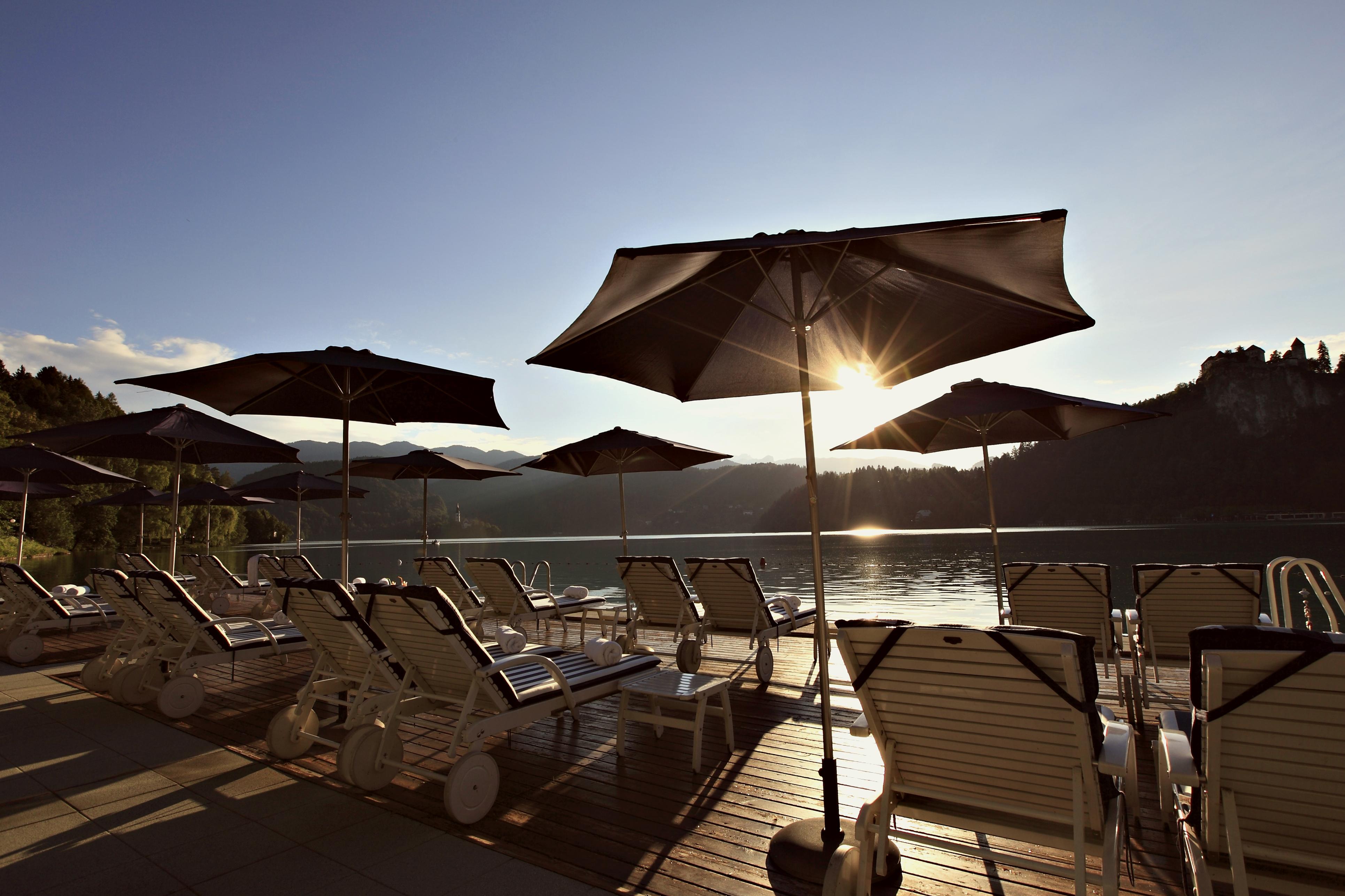 Grand Hotel Toplice - Small Luxury Hotels Of The World Блед Съоръжения снимка The pool at the Hotel