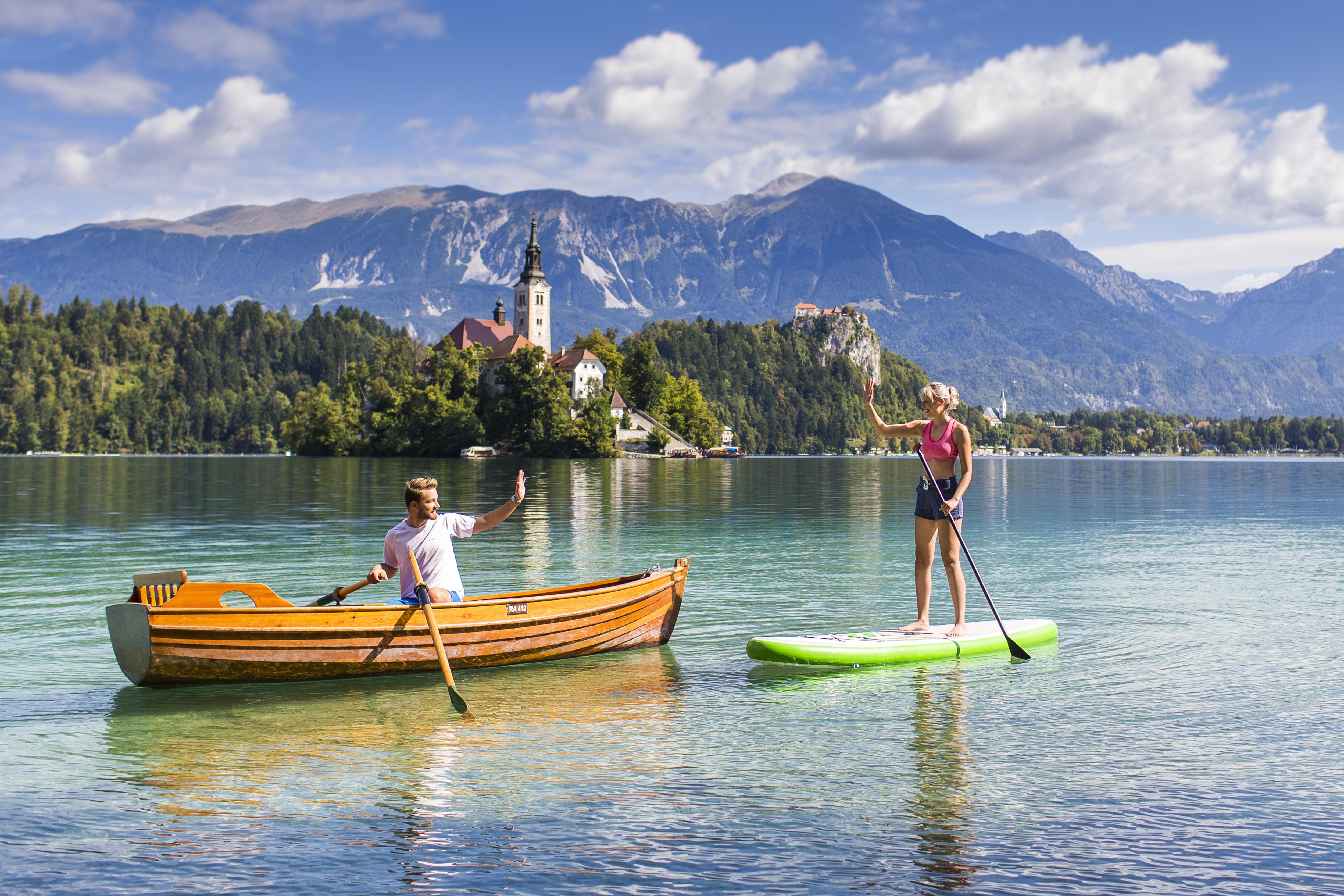 Grand Hotel Toplice - Small Luxury Hotels Of The World Блед Екстериор снимка Bled Lake